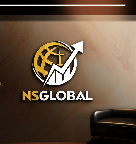 NS Group - Office Wall 3D Logo Mockup 1